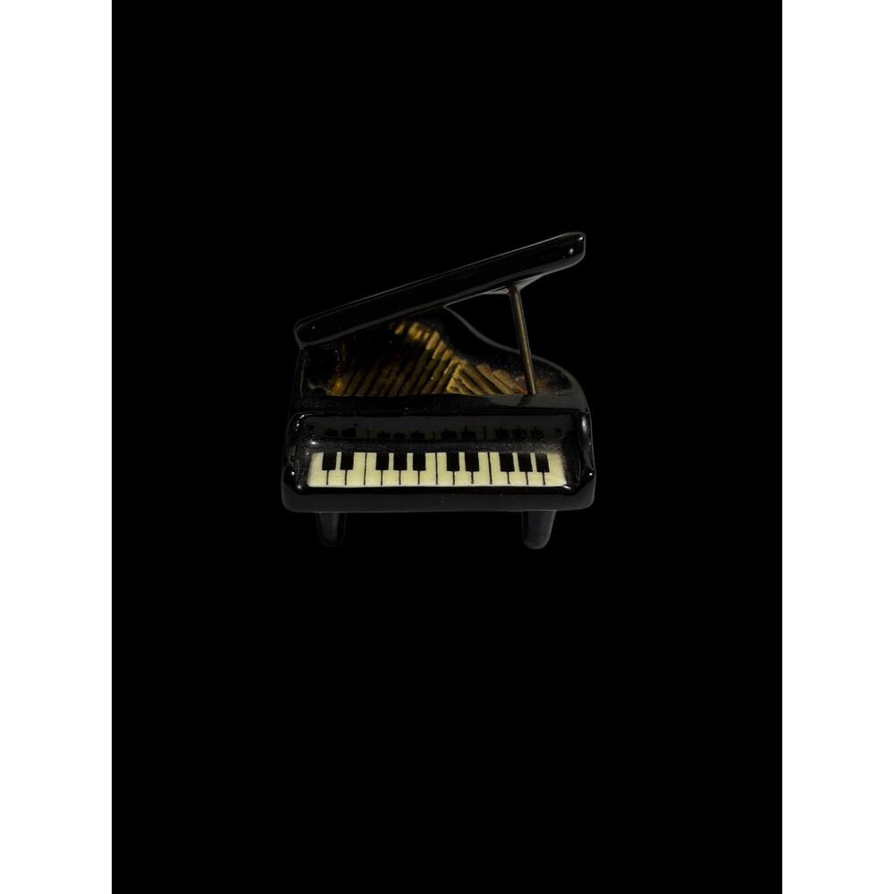 Vintage Hagen-Renaker Miniature Ceramic Dollhouse Baby Grand Piano Made in USA